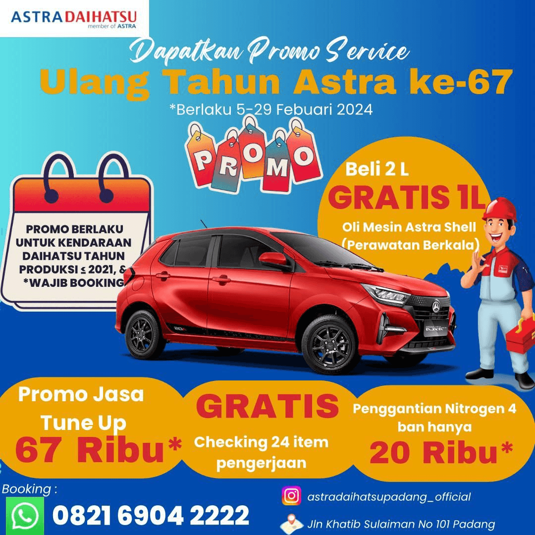 HADIAH ULANG TAHUN ASTRA Untuk Sahabatt Daihatsu (ULTRA 67!!)